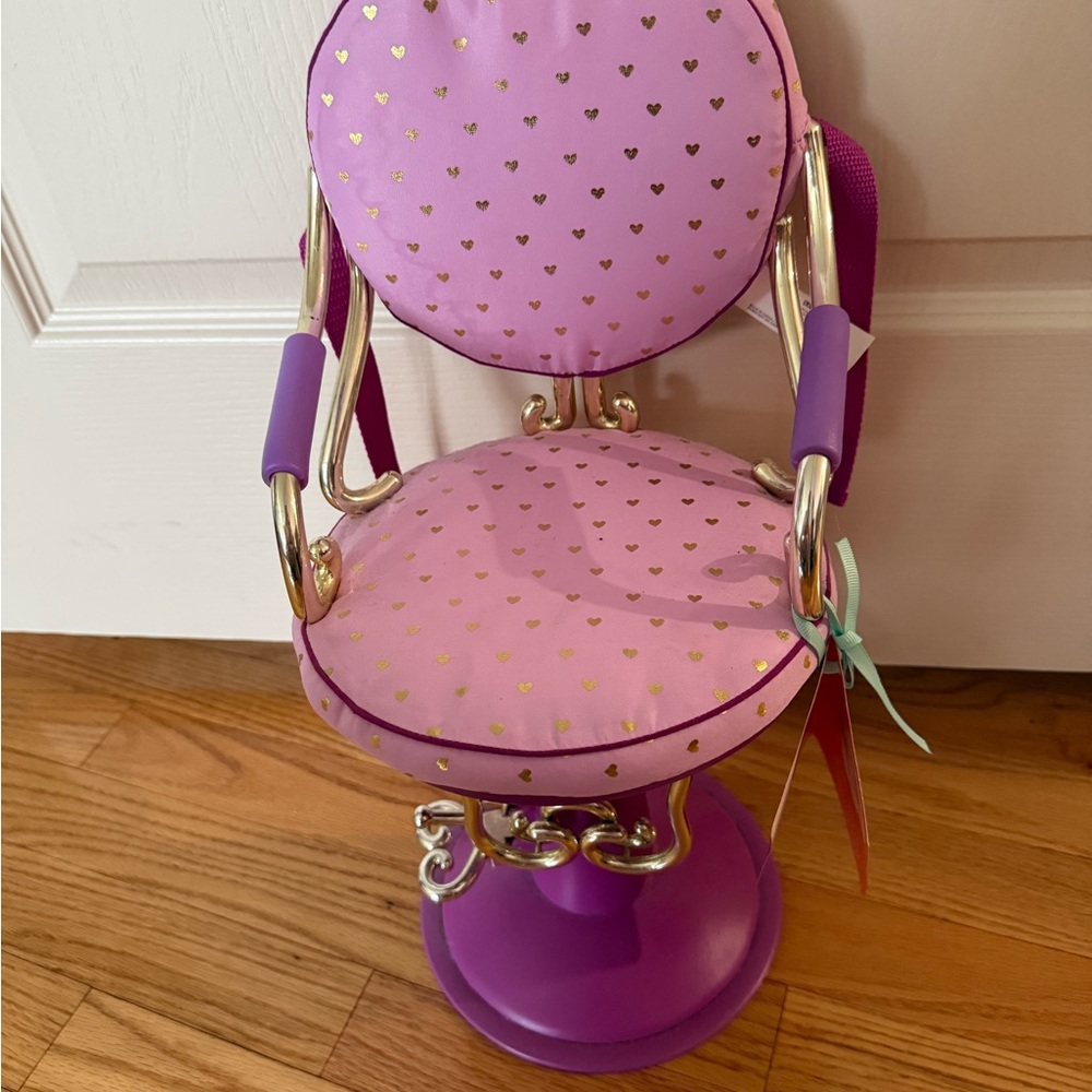 Purple and Gold Kids Accessory Chair
